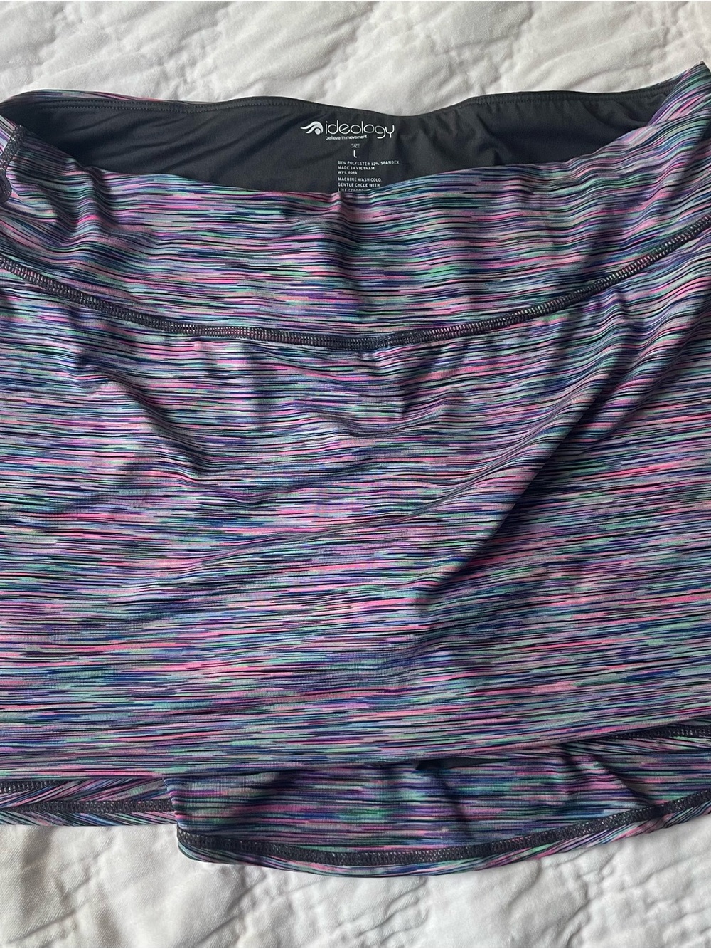 Ideology Multicolor Space-Dye Active Skort